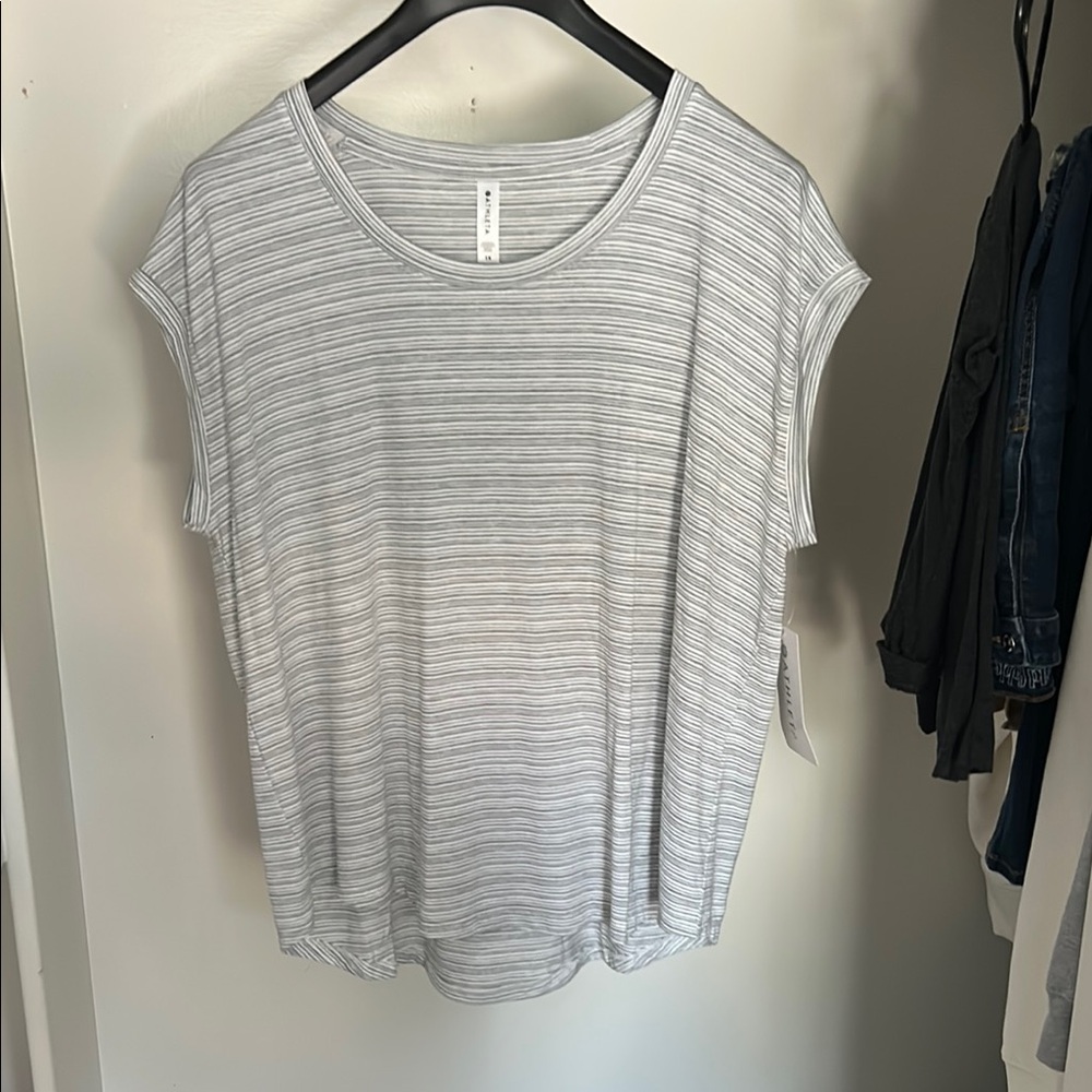 Striped Gray Women's Top